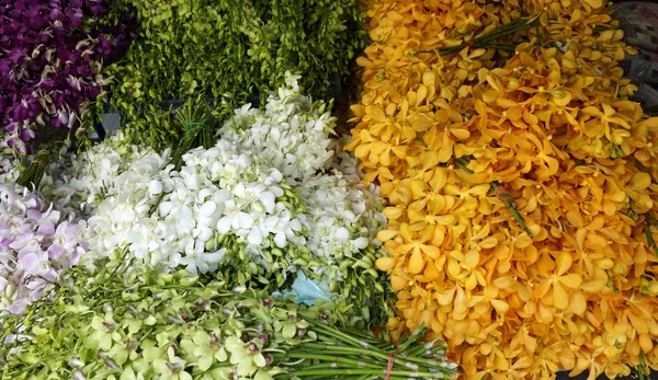 Mercado de flores Pak Khlong Talat — Fotografia de Stock