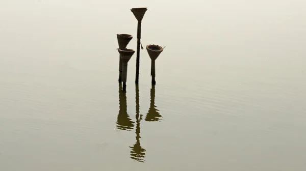 Spiegel in einem Teich — Stockfoto