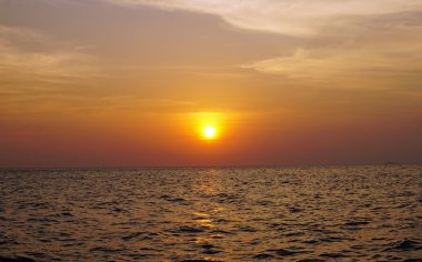 Tayland şaşırtıcı günbatımı