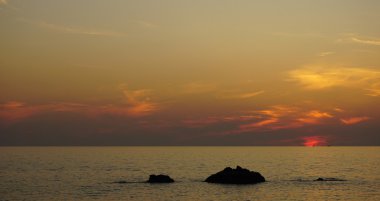 Denizde gün batımı