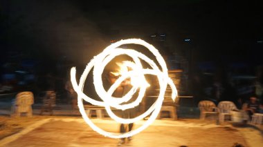 Fireshow phi phi Island üzerinde