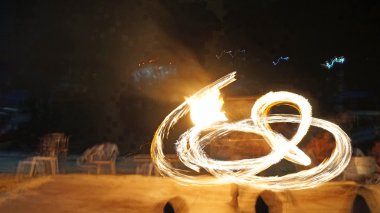 Fireshow phi phi Island üzerinde