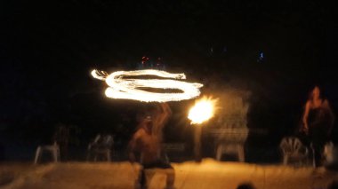 Fireshow phi phi Island üzerinde