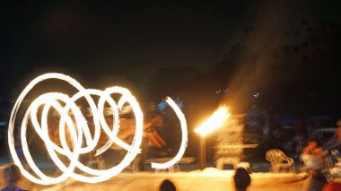 Fireshow phi phi Island üzerinde
