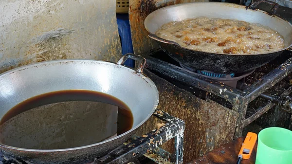 Wok gerechten uit thailand — Stockfoto