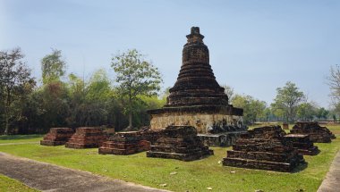 tapınakta sukhothai Milli Parkı