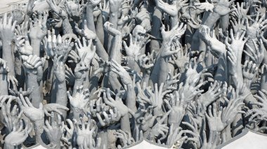 chiang mai Tayland yakınındaki Beyaz Tapınak 