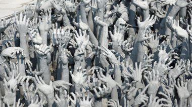 chiang mai Tayland yakınındaki Beyaz Tapınak 