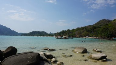 Long beach ko phi phi Island üzerinde