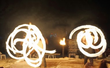 Fireshow phi phi Island üzerinde