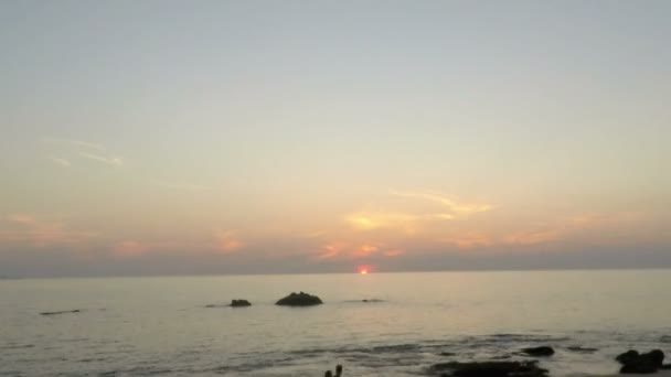 阁兰达岛上的日落 — 图库视频影像