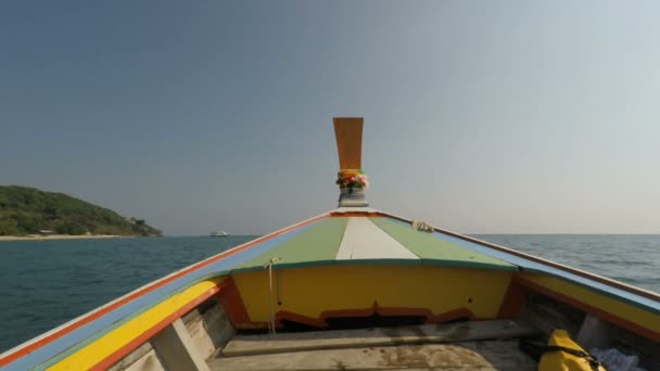Longtail boat trip in thailand — Stock Video