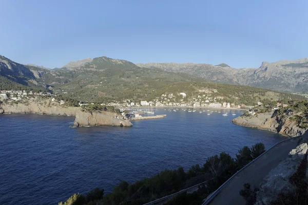 Bahía de port de soller en mallorca — Foto de Stock