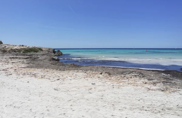 Dunas de areia na ilha de Maiorca na Espanha — Fotografia de Stock