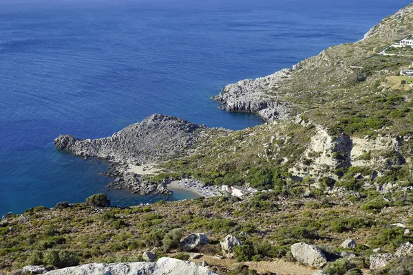 Bahía Ladiko Natural Isla Rhodes Grecia — Foto de Stock