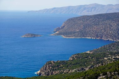 Yunanca Rhodes Adası 'nın vahşi kıyıları