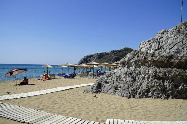 Afandou Strand Auf Der Insel Rhodos Griechenland — Stockfoto