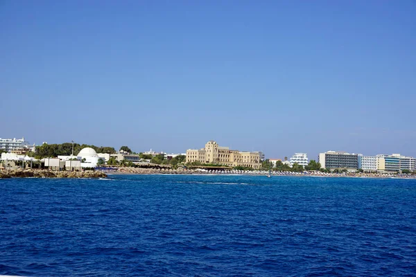 Beach Rhodes Town Greece — Stock Photo, Image