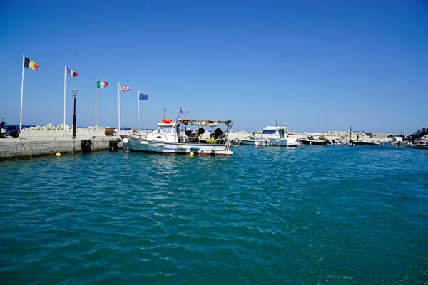 Kleiner Hafen Von Faliraki Auf Rhodos Insel — Stockfoto