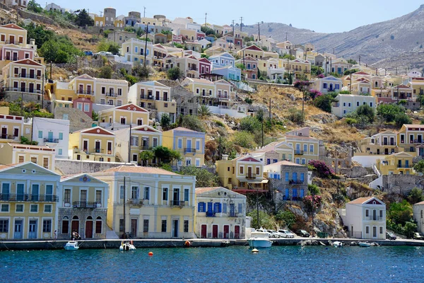 Kleine Haven Van Symi Eiland Griekenland — Stockfoto