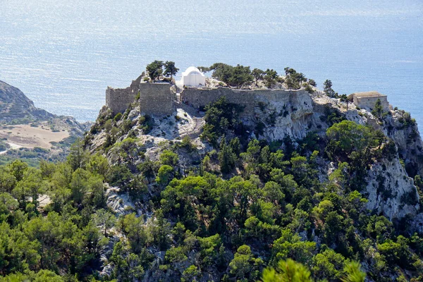 Castillo Monolithos Rodos Grecia — Foto de Stock