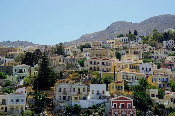 Small Harbor Symi Island Greece — Stock Photo, Image