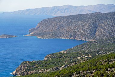 Yunanca Rhodes Adası 'nın vahşi kıyıları