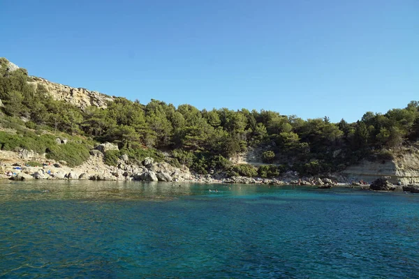 Antony Quinn Bay Rhodes Island — Fotografia de Stock