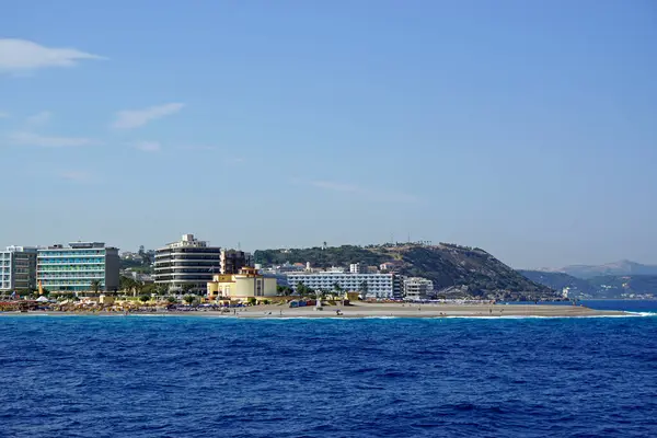 Spiaggia Rodi Città Grecia — Foto Stock