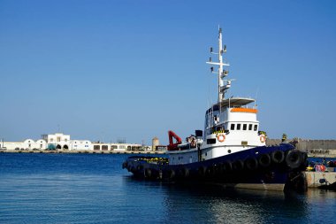 Yunanistan 'daki Rhodes Adası' nın Mandraki limanı