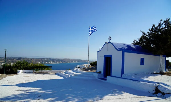 Маленька Каплиця Узбережжі Родосу Греції — стокове фото
