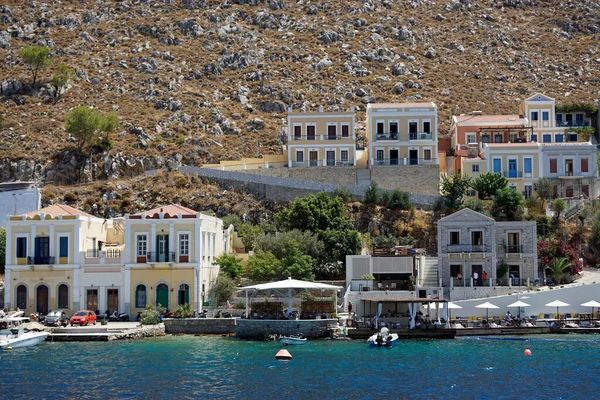 Kleine Haven Van Symi Eiland Griekenland — Stockfoto
