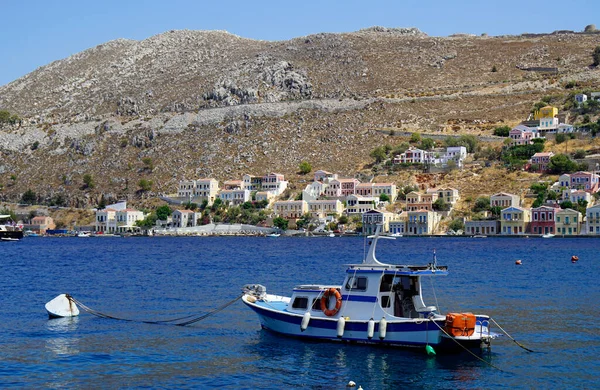 Kleiner Hafen Der Symi Insel Griechenland — Stockfoto