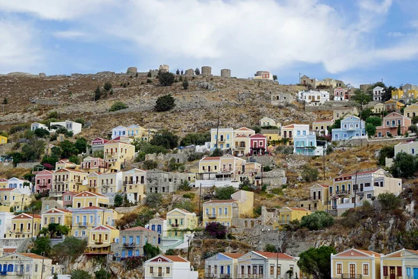 Pueblo Acogedor Isla Symi Grecia — Foto de Stock