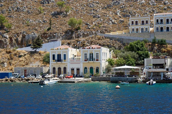 Pequeño Puerto Symi Isla Grecia — Foto de Stock