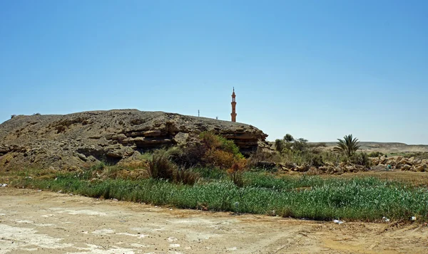 Mezquita desierto paisaje — Foto de Stock