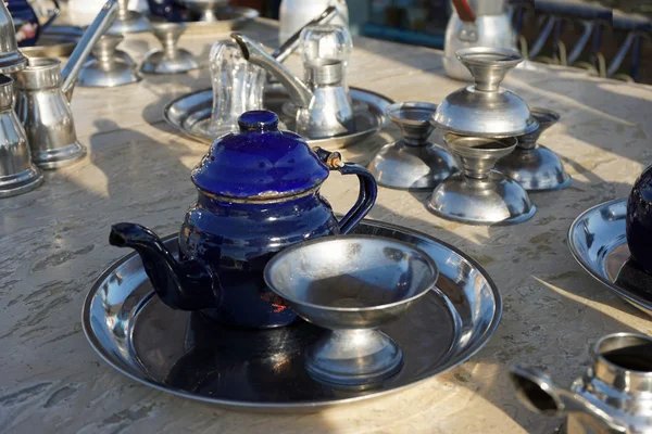 Arabische Teezeit Stockfoto