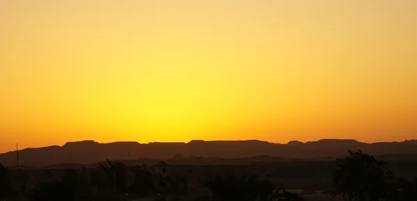 Sunset and desert — Stock Photo, Image