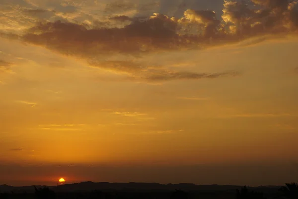 Tramonto e deserto — Foto Stock