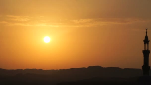 Afrikaanse zonsondergang — Stockvideo