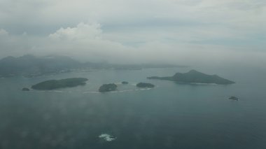seychelles Adaları havadan görünümü