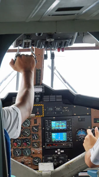 Blick ins Cockpit — Stockfoto