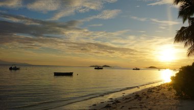 Sunset bay üzerinde