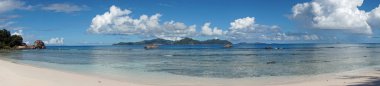 Panorama görünümünü tropikal plaj