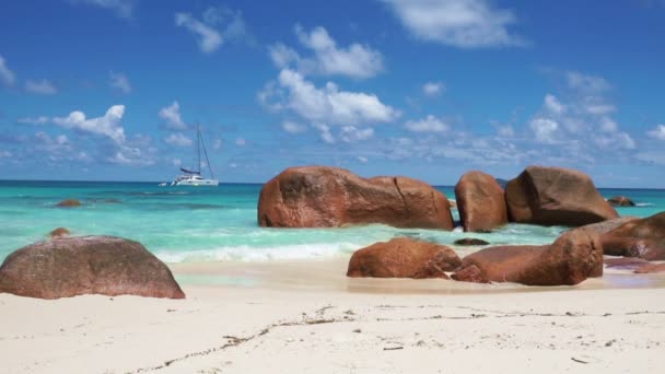 Fantastiska Seychellerna beach — Stockvideo