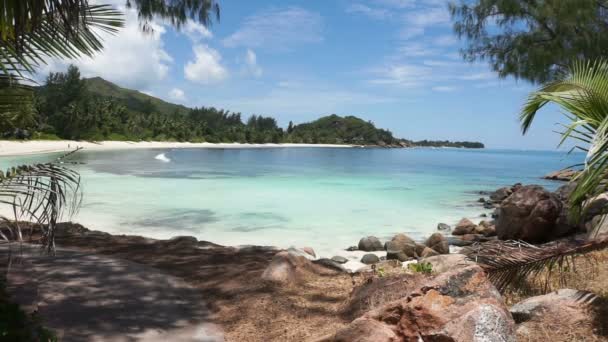 Дивовижні пляжі Сейшельські острови — стокове відео