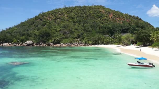 Praia incrível seychelles — Vídeo de Stock