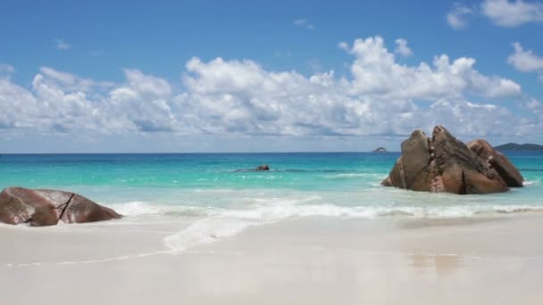 Seychellen strand — Stockvideo