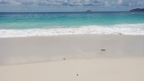 Seychellen strand — Stockvideo