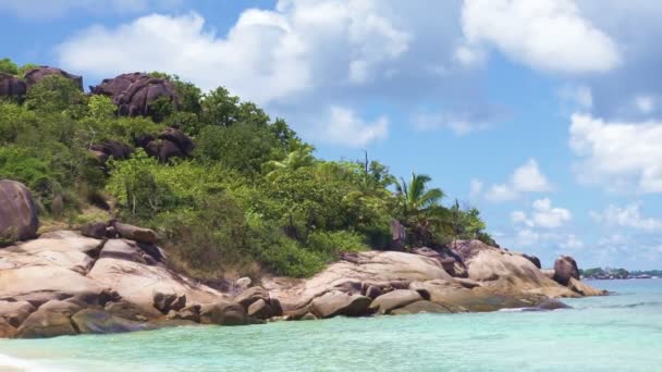 Praia das Seychelles — Vídeo de Stock